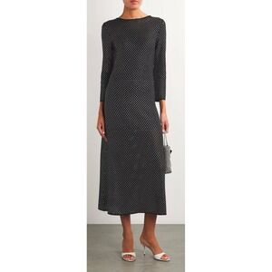 maje ravilla Crystal Black Long Formal, Party Dress $695 Retail Size 36. NWOT